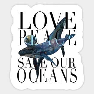 Save our Planet , Save the Whales Sticker